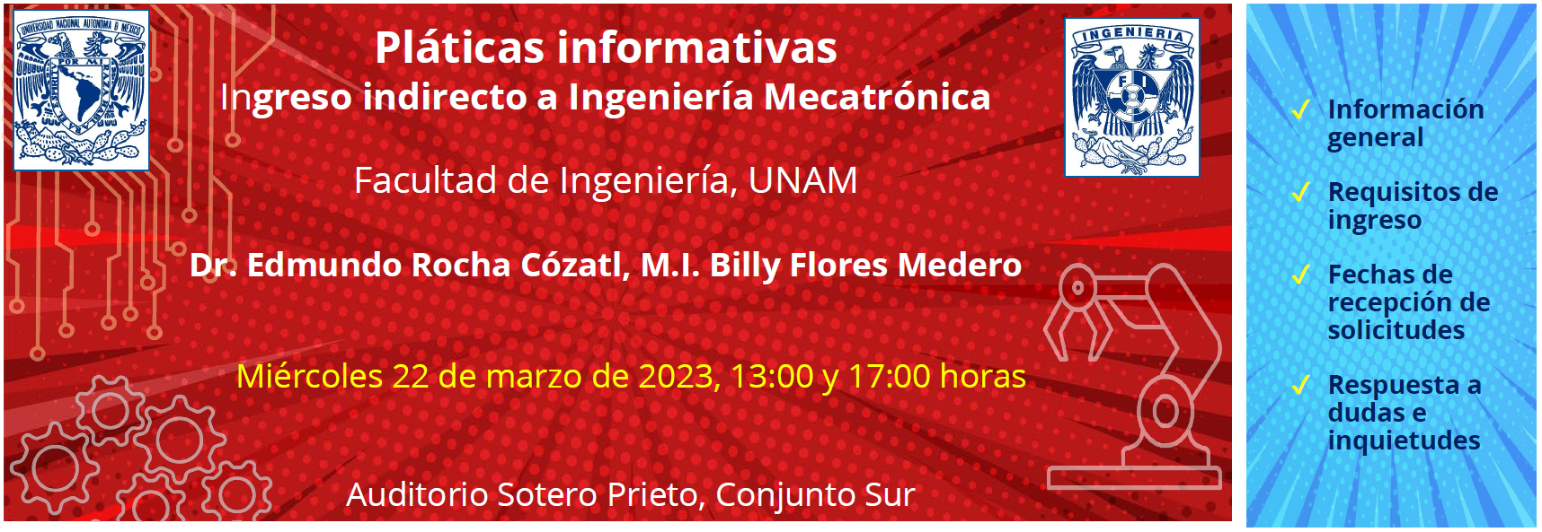 Plática Informativa Mecatrónica